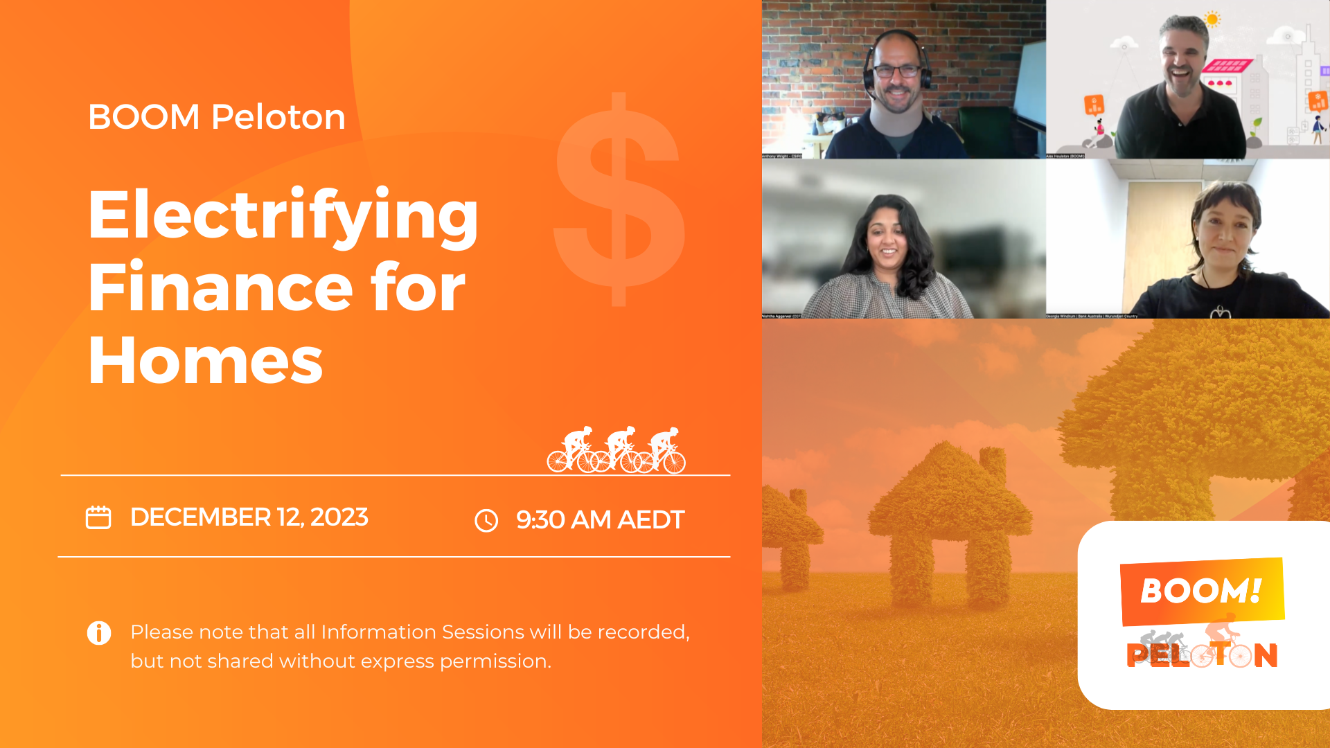 BOOM! Power Peloton: Electrifying Finance for Homes - Tuesday, 12 December 2023